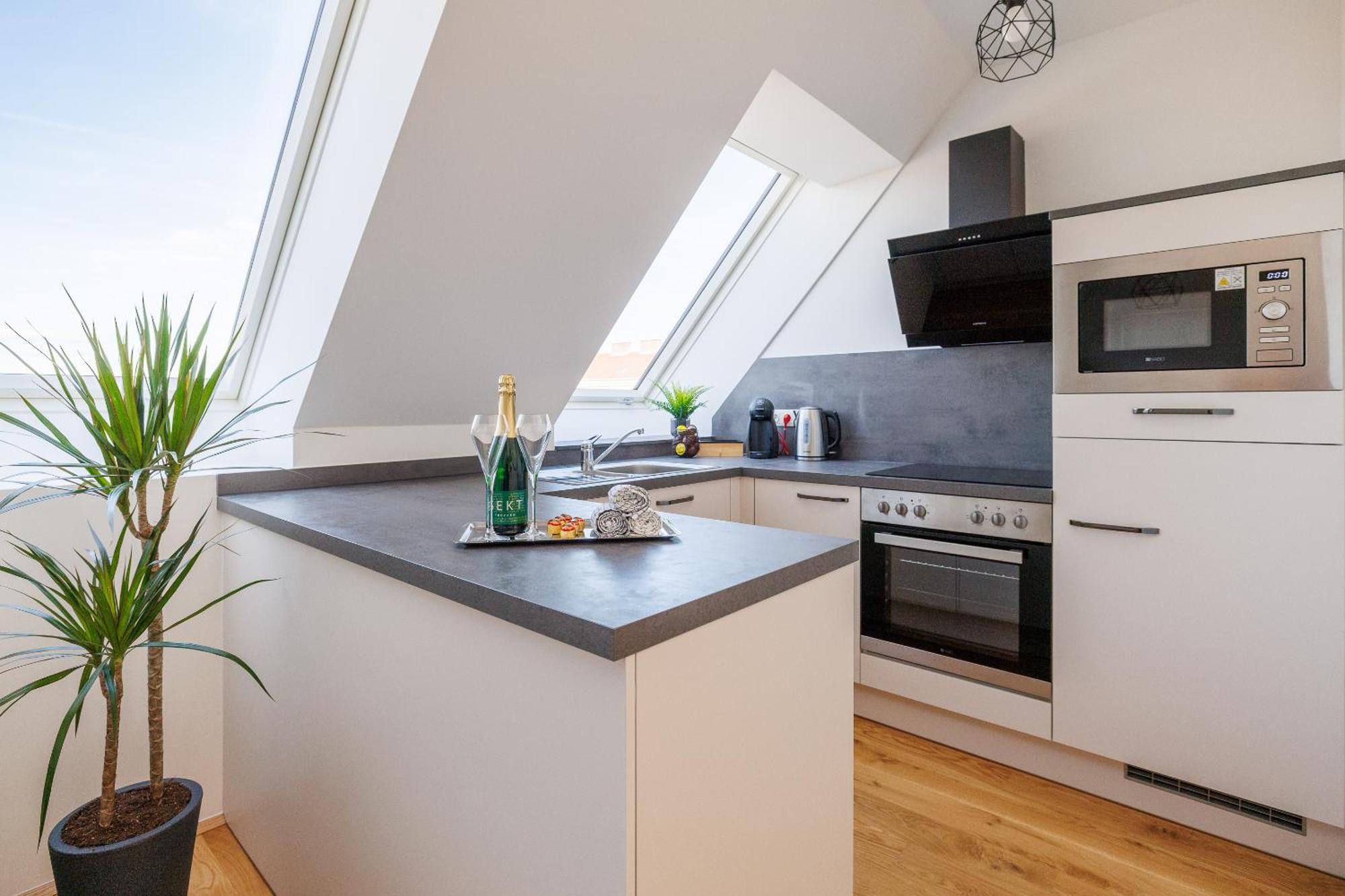 Symphony Apartments 38 - Modern Loft With Terrace And Grill In Central Location Viena Exterior foto